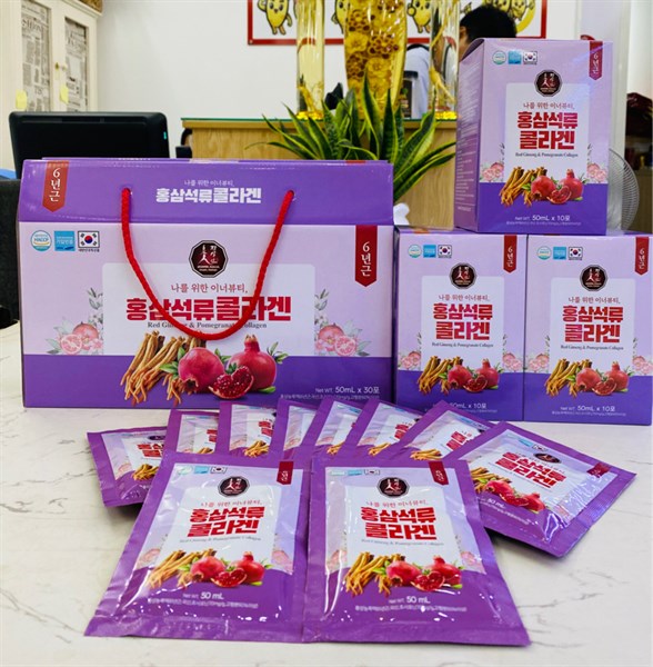 Nước Hồng Sâm Collagen Lựu - Red Ginseng Pomegranate Collagen